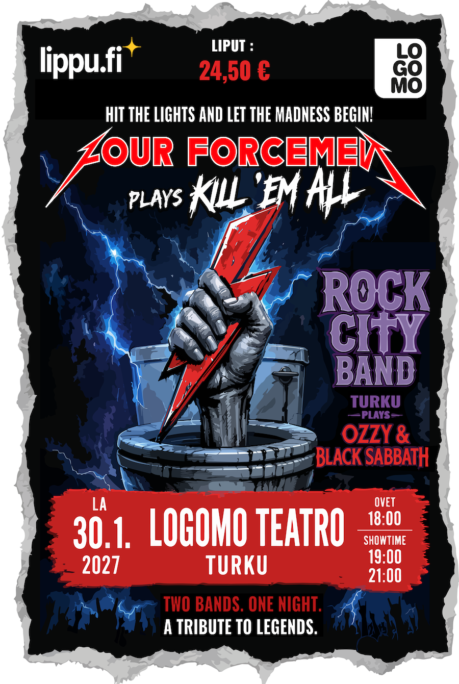 Four Forcemen Plays Kill 'Em All – Logomo Teatro 30.1.2027